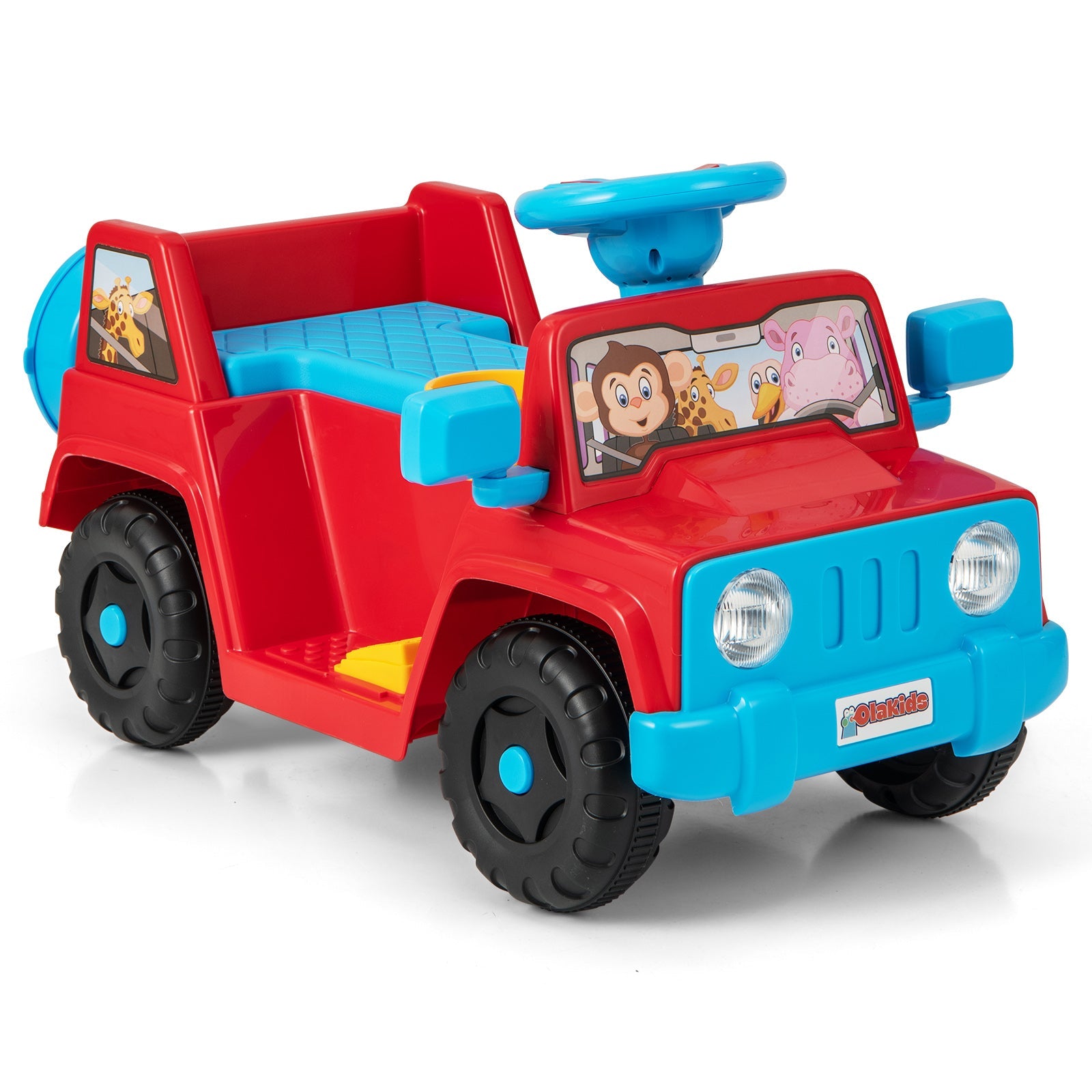 INFANS Ride on Car, 6V Toddler Electric Vehicle, Battery Powered Motorized Quad Riding Toys for 18+ Months Boys Girls