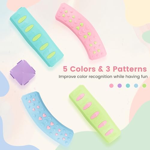 INFANS Kids Balance Beam Stepping Stones Set, 20 PCS Montessori Obstacle Course for Toddler Indoor Outdoor