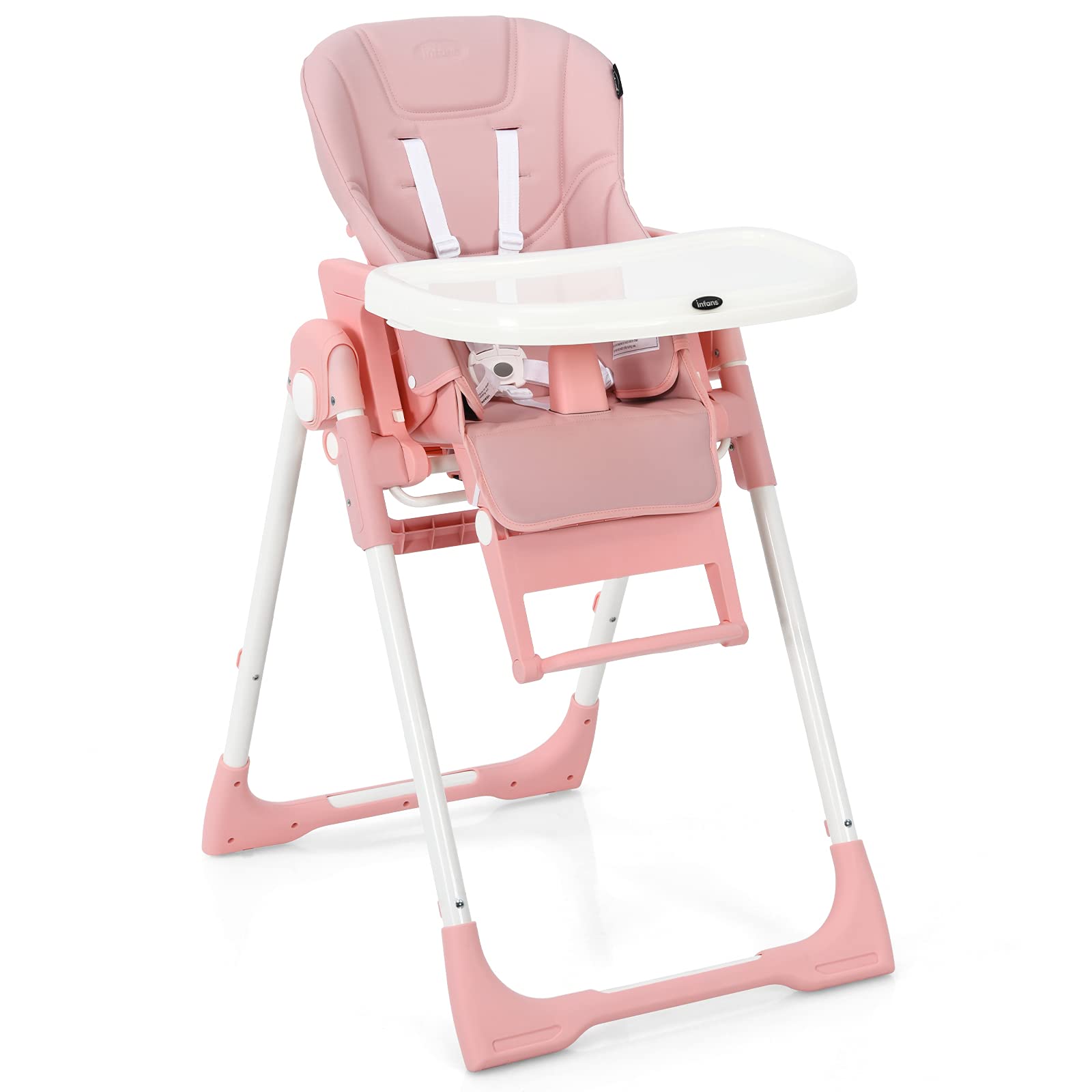 INFANS 4 in 1 High Chair�CBooster Seat, Convertible Highchair, Installation-Free,Simple Fold for Baby, Infant& Toddler