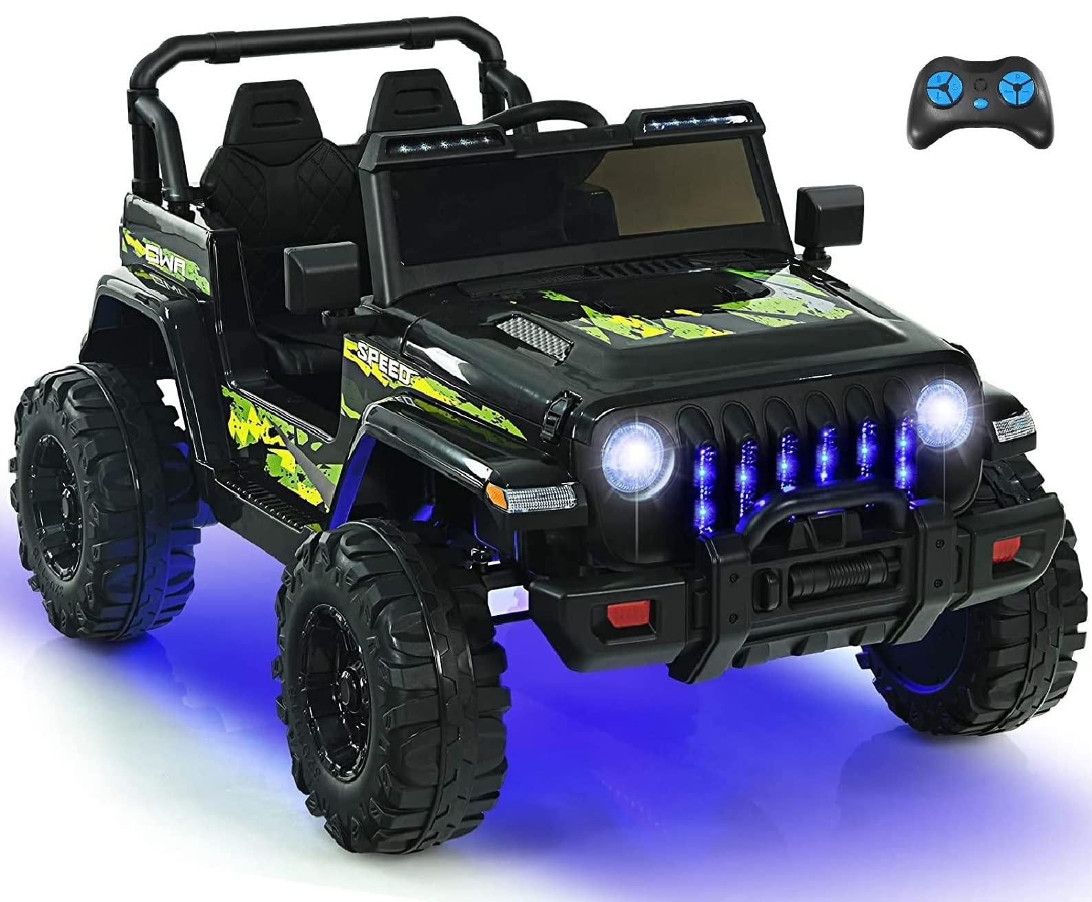 INFANS Kids Ride on Car Truck with 2.4G Remote Control, 12V Battery Powered Electric Cars for Kids