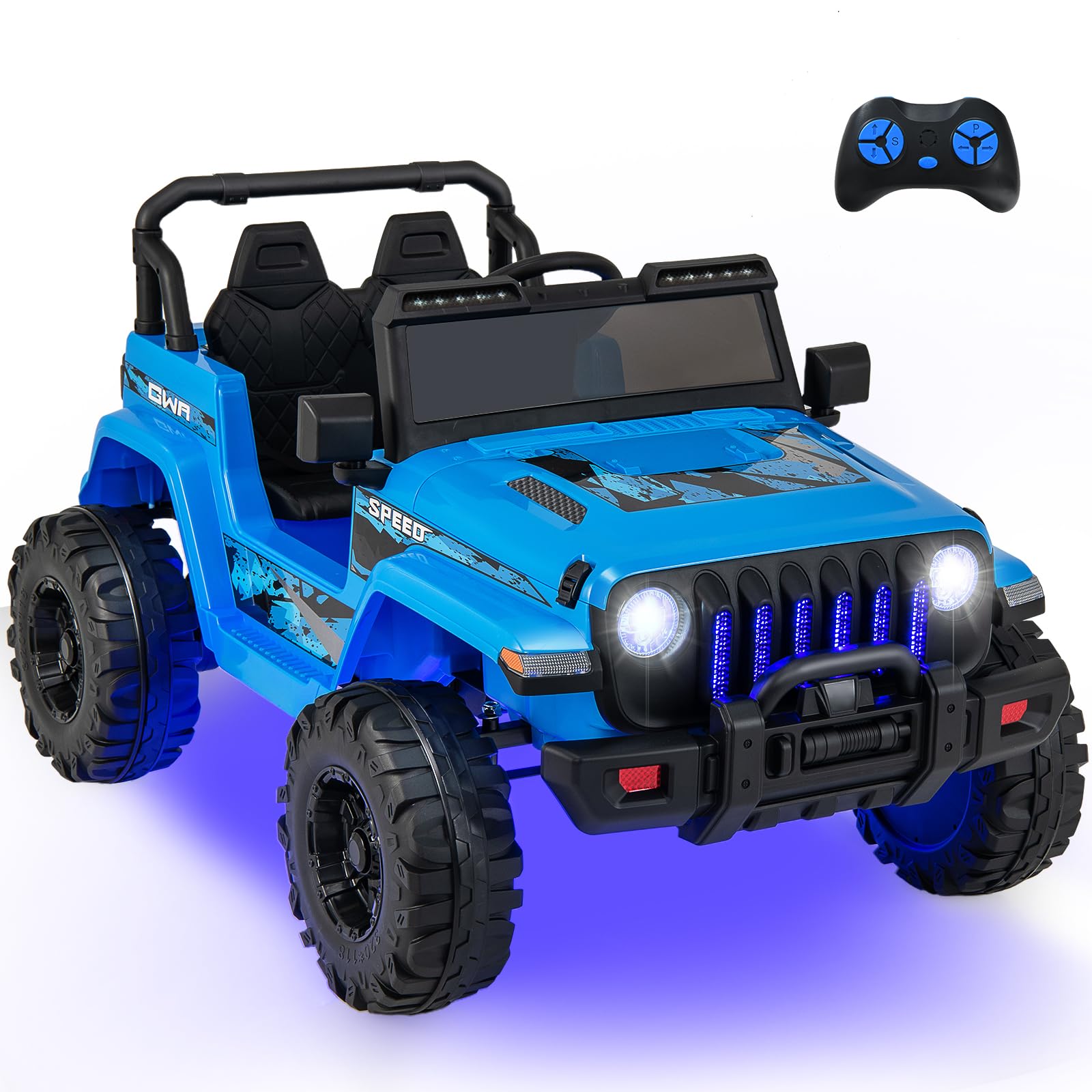 INFANS Kids Ride on Car Truck with 2.4G Remote Control, 12V Battery Powered Electric Cars for Kids