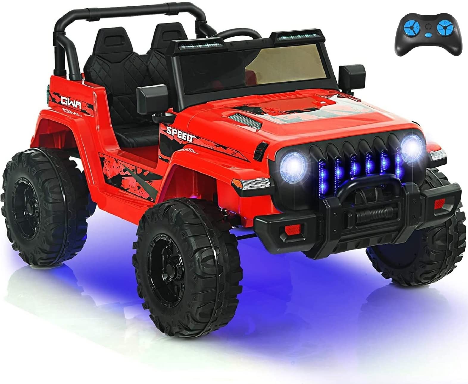 INFANS Kids Ride on Car Truck with 2.4G Remote Control, 12V Battery Powered Electric Cars for Kids