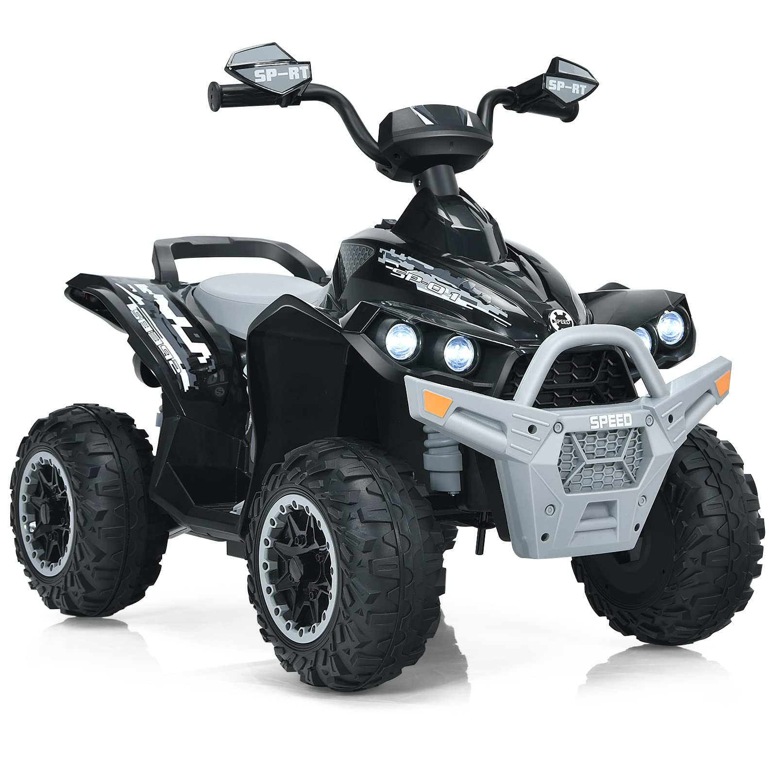 INFANS Ride On ATV, 12V 4 Wheeler Battery Powered Toy Car for Toddlers INFANS