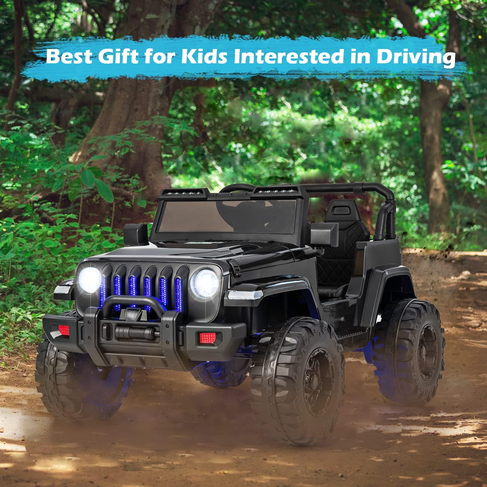 INFANS Kids Ride on Car Truck with 2.4G Remote Control, 12V Battery Powered Electric Cars for Kids