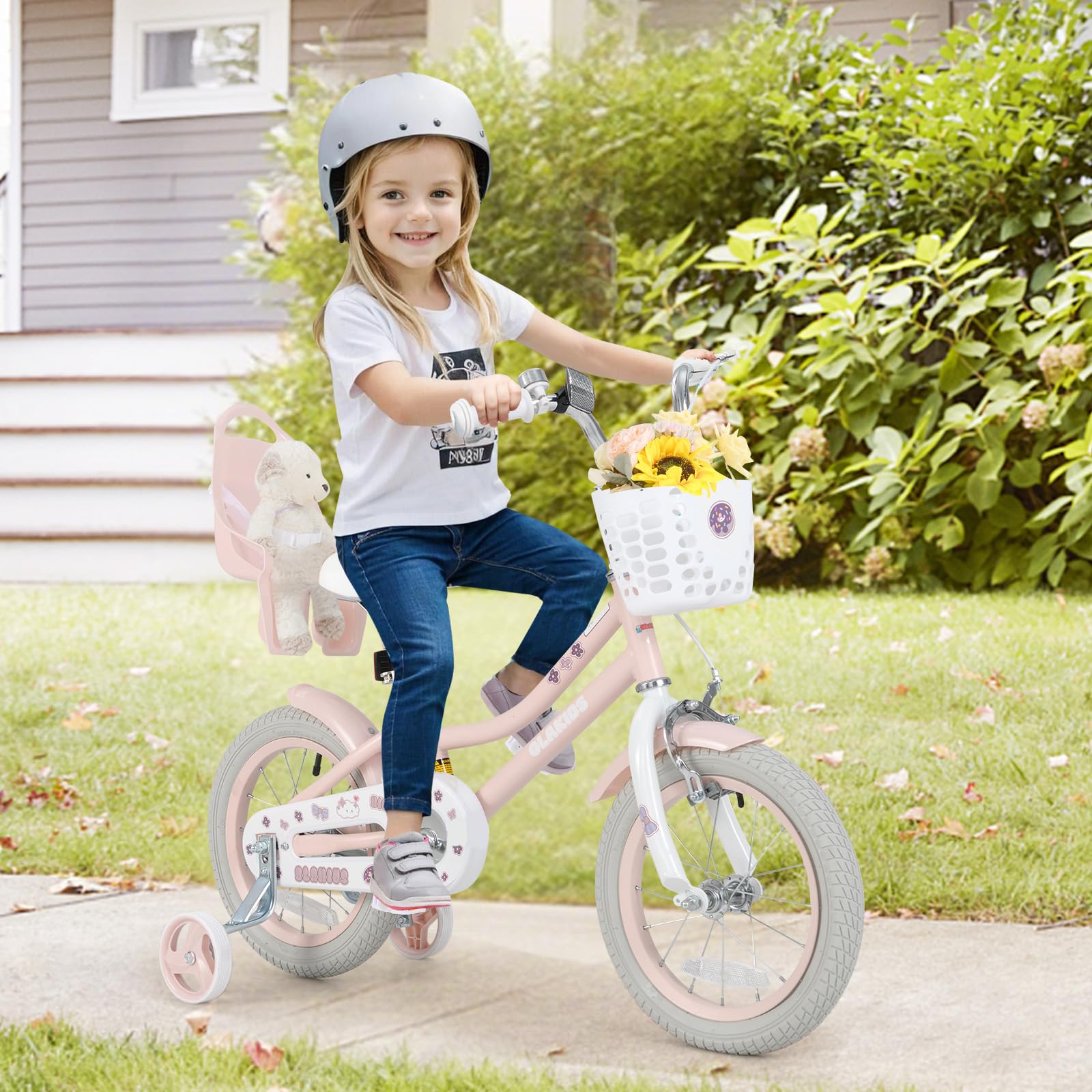 Kids Bike 12 14 16 18 Inch Toddlers Bike for Boys Girls Age 3-8 Years