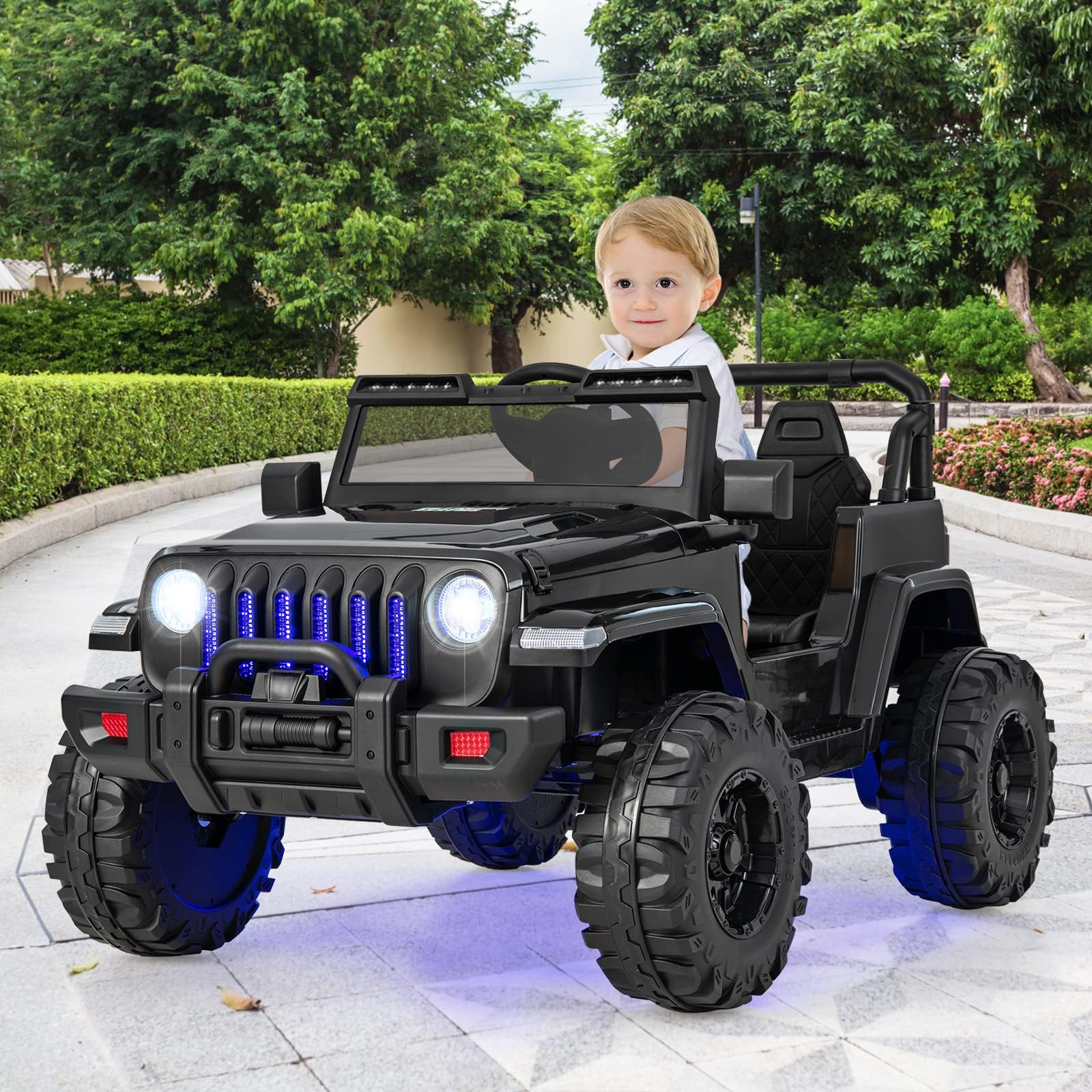 INFANS Kids Ride on Car Truck with 2.4G Remote Control, 12V Battery Powered Electric Cars for Kids