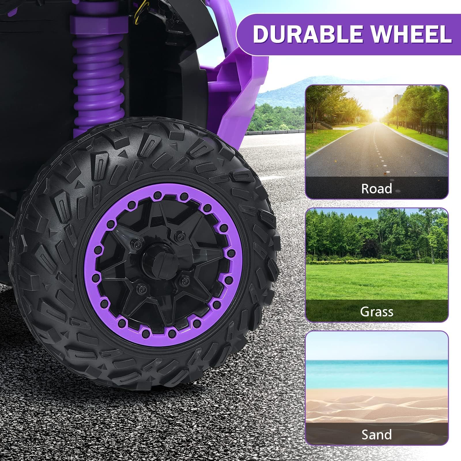 INFANS Kids Ride on ATV, 12V 4 Wheeler Quad Toy Vehicle, Electric Ride on Toy, Battery Powered Wheels Car