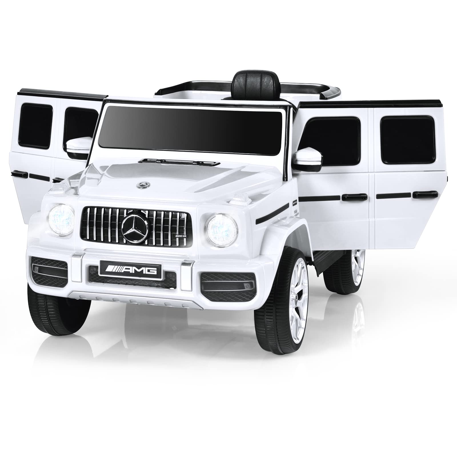 INFANS Licensed Mercedes Benz G63 Kids Ride on Car, 12V Electric Vehicle, Battery Powered for Children Boy Girl