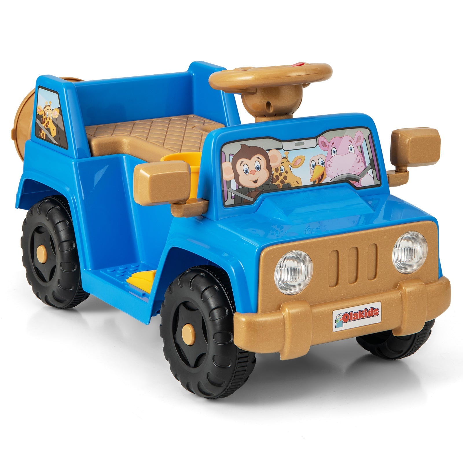 INFANS Ride on Car, 6V Toddler Electric Vehicle, Battery Powered Motorized Quad Riding Toys for 18+ Months Boys Girls