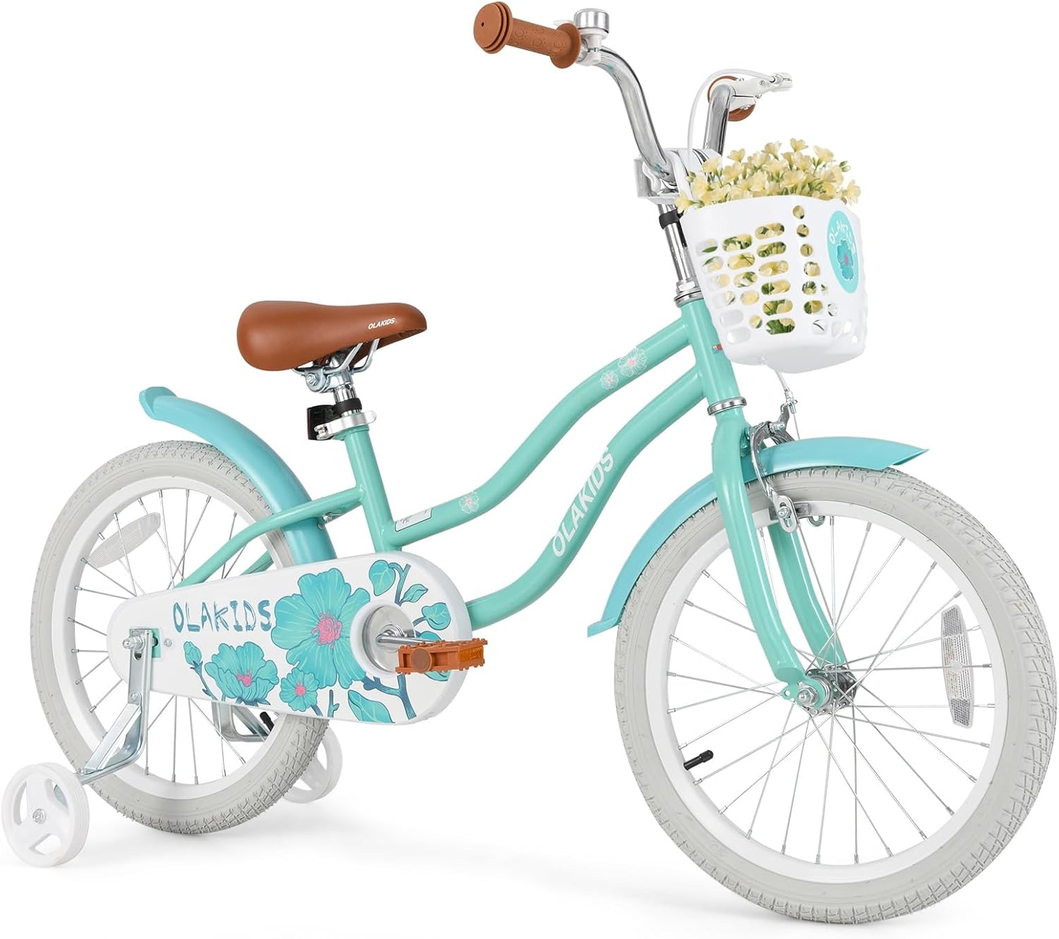 12 14 16 18 Inch Toddlers Bike with Removable Training Wheels Basket