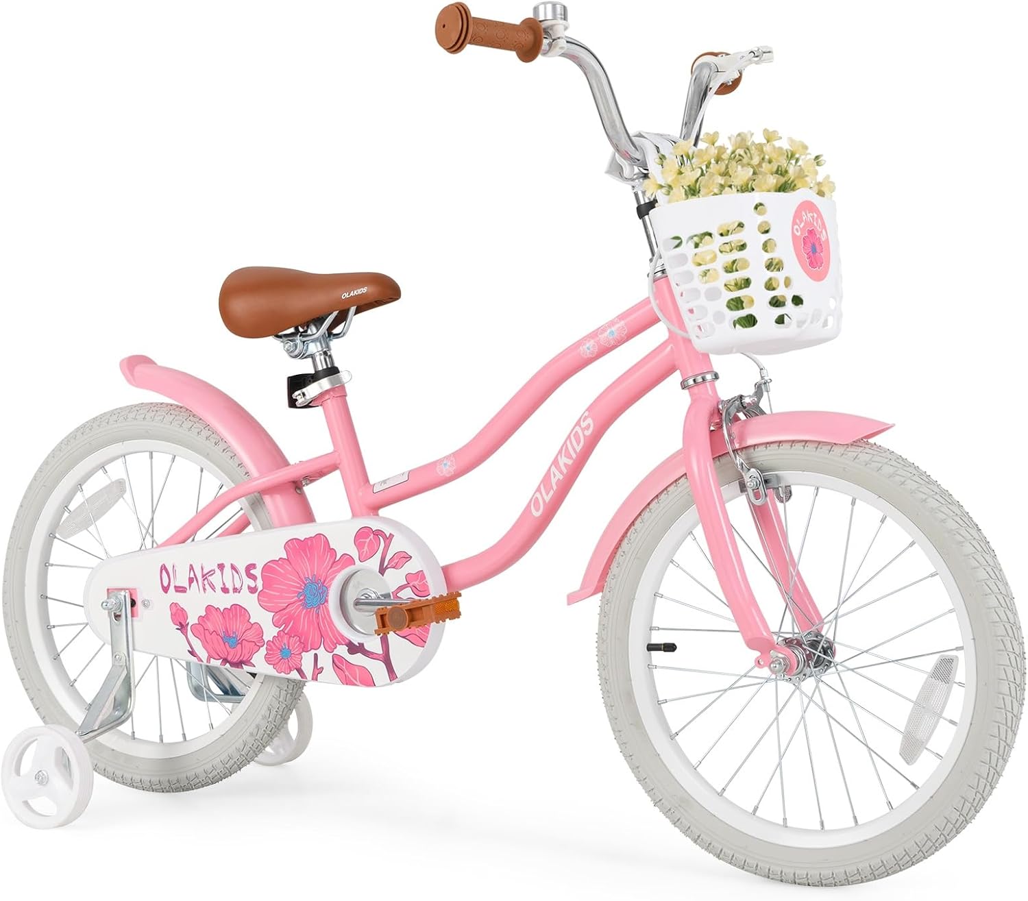 12 14 16 18 Inch Toddlers Bike with Removable Training Wheels Basket