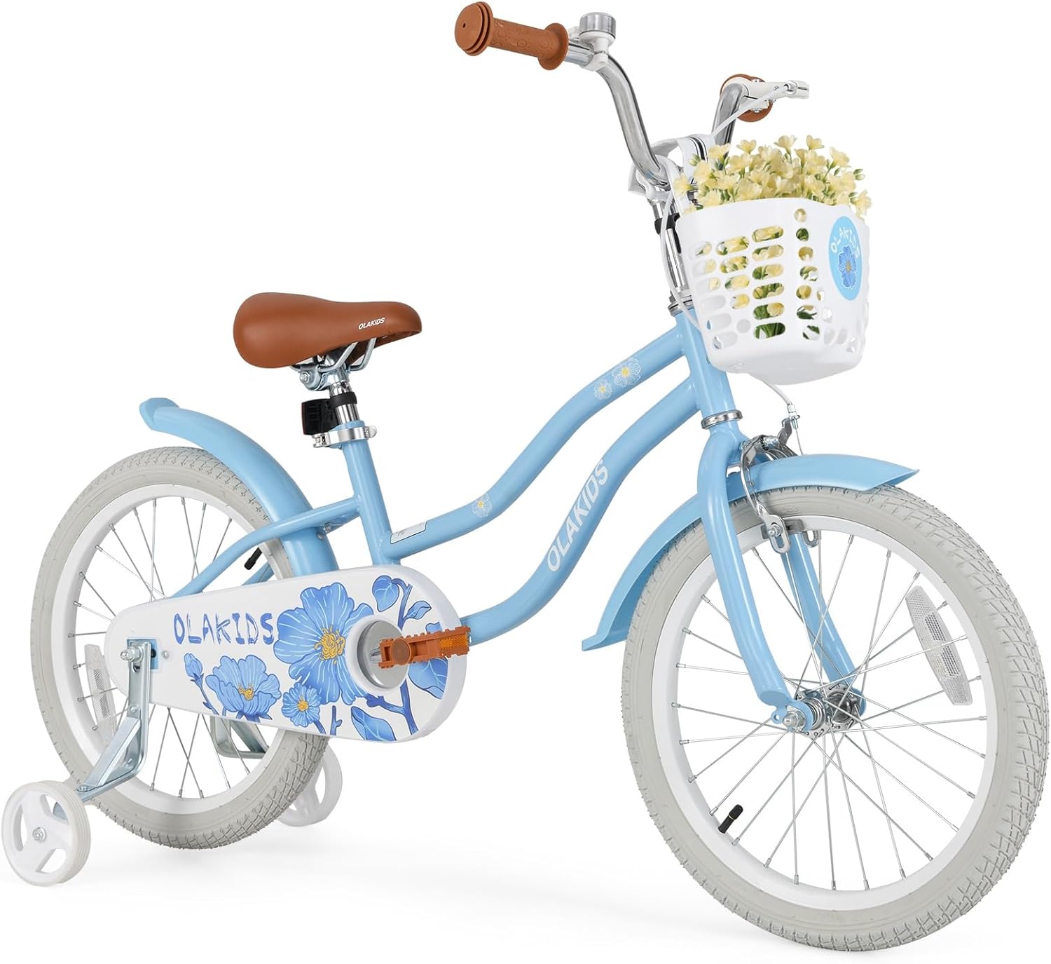 12 14 16 18 Inch Toddlers Bike with Removable Training Wheels Basket