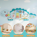 INFANS Pink Castle Sensory Wall, 11 in 1 Wooden Montessori Busy Board Panel, Toddler Wall Mounted Activity Center, Educational Toys Learning Gift for Boys Girls