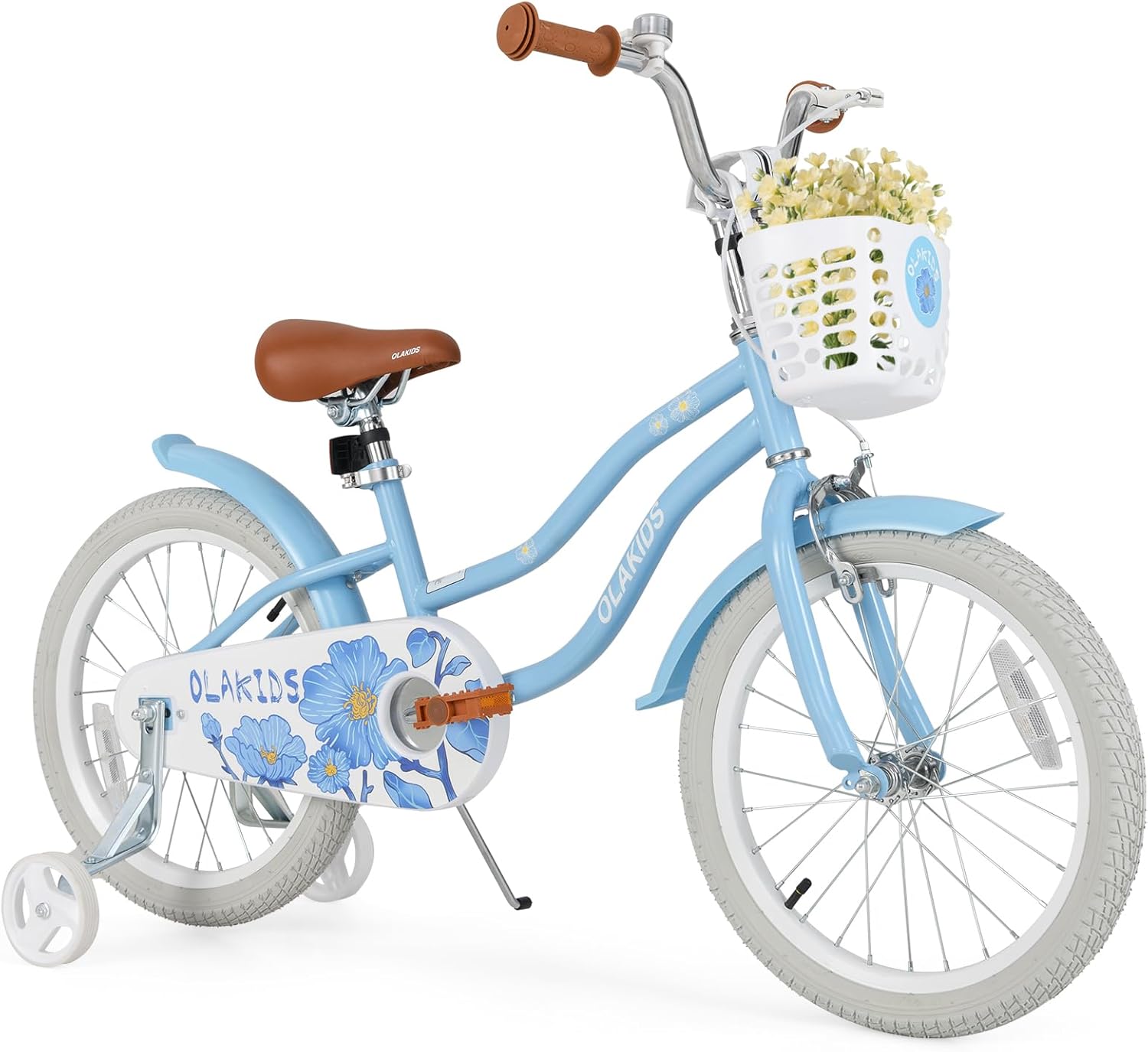 12 14 16 18 Inch Toddlers Bike with Removable Training Wheels Basket