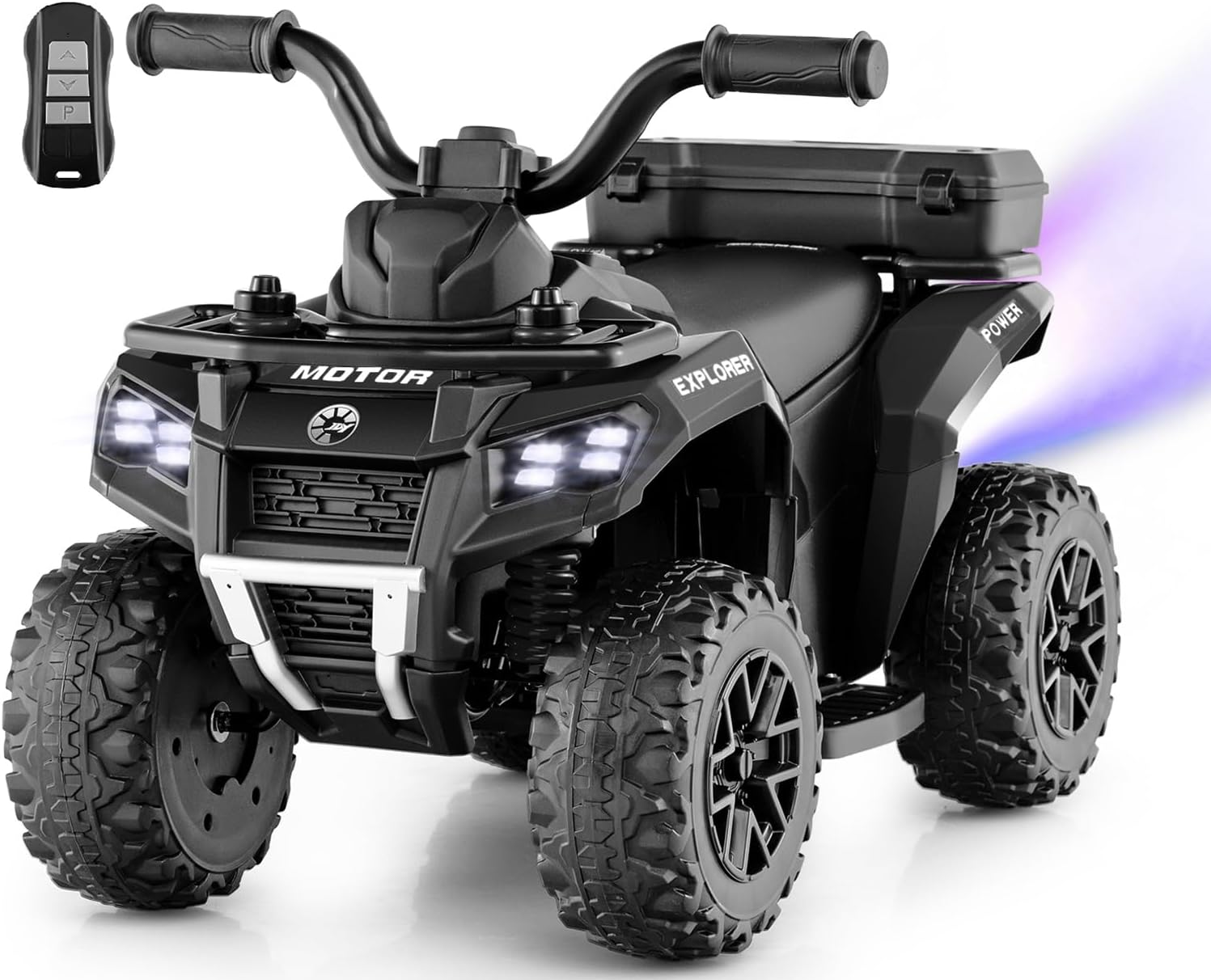 INFANS ATV with Spray Function, Remote Control, Storage Trunk, 6V Toddler Ride on Toy