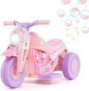 INFANS Kids Motorcycle, 6V Electric Ride on Car with Automatic Bubble Function for Children, Toddler Ages 3+