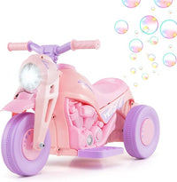 INFANS Kids Motorcycle, 6V Electric Ride on Car with Automatic Bubble Function for Children, Toddler Ages 3+