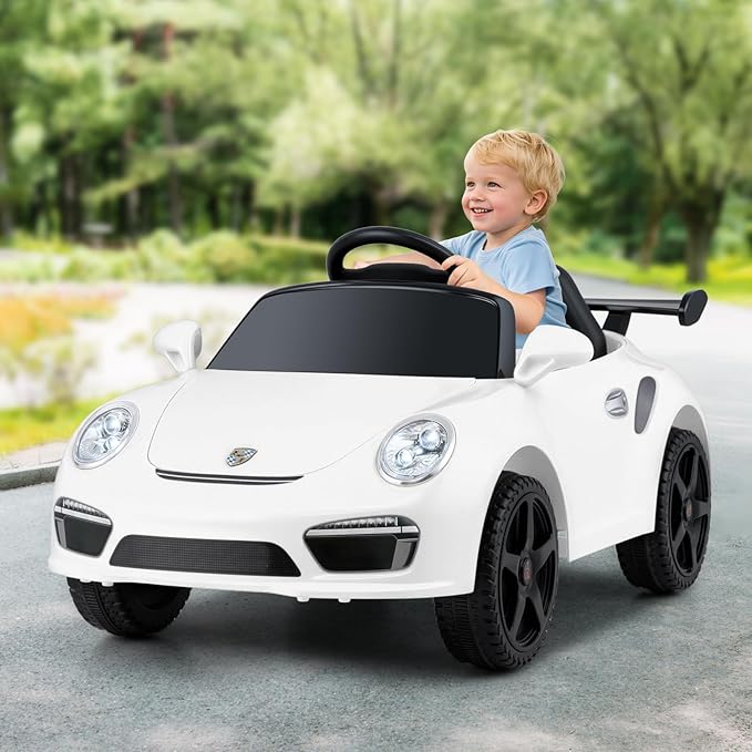 INFANS Licensed Porsche Ride on Car 12V Kids Electric Vehicle with Remote Control