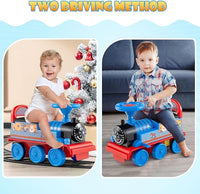 Kids Ride On Train with Track for Toddlers Boys Girls