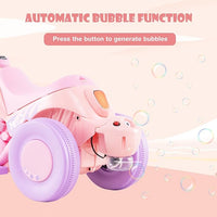 INFANS Kids Motorcycle, 6V Electric Ride on Car with Automatic Bubble Function for Children, Toddler Ages 3+
