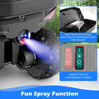 INFANS ATV with Spray Function, Remote Control, Storage Trunk, 6V Toddler Ride on Toy