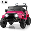 INFANS Ride on Truck, 12V Battery Powered Electric Vehicle for Kids with Remote Control, Bluetooth, Power Display, LED Lights