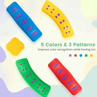 INFANS Kids Balance Beam Stepping Stones Set, 20 PCS Montessori Obstacle Course for Toddler Indoor Outdoor
