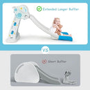 INFANS Toddler Slide, 3 in 1 Foldable Kids Slide Indoor Slideway, Climber Freestanding Playset, Extra Long Slipping Slope Toy