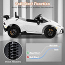 INFANS Licensed Lamborghini Huracan Ride on Car, 12V Kids Electric Vehicle Battery Powered Toy with Remote Control