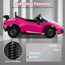 INFANS Licensed Lamborghini Huracan Ride on Car, 12V Kids Electric Vehicle Battery Powered Toy with Remote Control