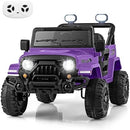 INFANS Ride on Truck, 12V Battery Powered Electric Vehicle for Kids with Remote Control, Bluetooth, Power Display, LED Lights