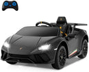 INFANS Licensed Lamborghini Huracan Ride on Car, 12V Kids Electric Vehicle Battery Powered Toy with Remote Control