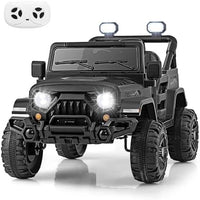 INFANS Ride on Truck, 12V Battery Powered Electric Vehicle for Kids with Remote Control, Bluetooth, Power Display, LED Lights