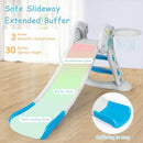 INFANS Toddler Slide, 3 in 1 Foldable Kids Slide Indoor Slideway, Climber Freestanding Playset, Extra Long Slipping Slope Toy