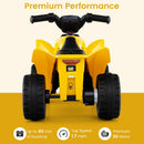 INFANS Licensed Caterpillar Kids ATV 6V 4 Wheeler Battery Powered Motorized Quad with LED Headlight Horn, Toddlers Electric Vehicle Toy Car for Boys Girls Ages 1.5-3