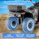 INFANS ATV with Spray Function, Remote Control, Storage Trunk, 6V Toddler Ride on Toy