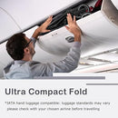 INFANS Ultra-Compact Fold Airplane Ready Travel Stroller, One-Hand Gravity Fold Near Flat Recline Seat