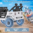 INFANS Ride on Truck, 12V Battery Powered Electric Vehicle for Kids with Remote Control, Bluetooth, Power Display, LED Lights