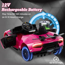 INFANS Licensed Lamborghini Huracan Ride on Car, 12V Kids Electric Vehicle Battery Powered Toy with Remote Control