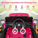 INFANS Ride on Truck, 12V Battery Powered Electric Vehicle for Kids with Remote Control, Bluetooth, Power Display, LED Lights