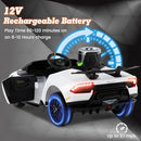 INFANS Licensed Lamborghini Huracan Ride on Car, 12V Kids Electric Vehicle Battery Powered Toy with Remote Control