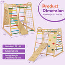 INFANS 8 in 1 Climbing Toys for Toddlers, Kids Wood Montessori Climber Playset, Indoor Playground Jungle Gym