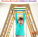 INFANS 8 in 1 Climbing Toys for Toddlers, Kids Wood Montessori Climber Playset, Indoor Playground Jungle Gym