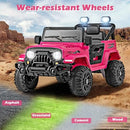 INFANS Ride on Truck, 12V Battery Powered Electric Vehicle for Kids with Remote Control, Bluetooth, Power Display, LED Lights