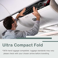 INFANS Ultra-Compact Fold Airplane Ready Travel Stroller, One-Hand Gravity Fold Near Flat Recline Seat