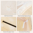 INFANS Kids Bed Tent with Glow in The Dark, Portable Children Playhouse Privacy Space Twin with Mat Star Light Double Net Curtain, Indoor Outdoor Princess Tents Castle for Boys Girls