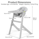 INFANS Baby High Chair, Full-Body Washable High Chairs for Babies and Toddlers