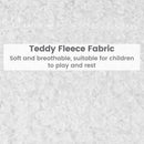 INFANS Kids Sofa, 2 Seat Soft Thick Upholstered Couch with Plush Fabric Solid Wooden Frame, Armrest Chair Lounge for Playroom Kids Boys Girls