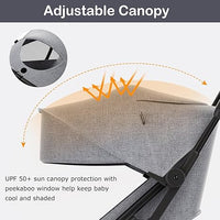 INFANS Ultra-Compact Fold Airplane Ready Travel Stroller, One-Hand Gravity Fold Near Flat Recline Seat