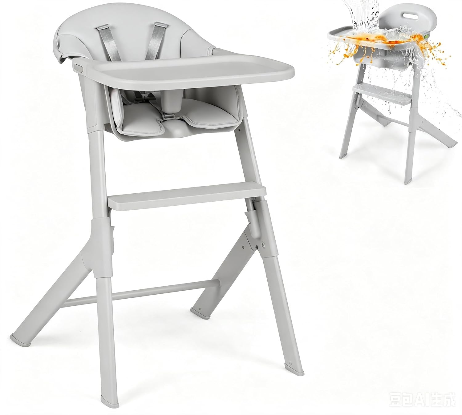 INFANS Baby High Chair, Full-Body Washable High Chairs for Babies and Toddlers